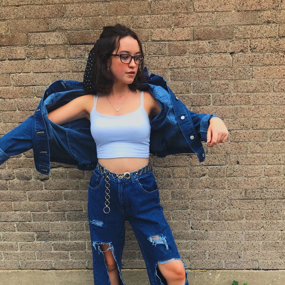 dark wash denim jacket